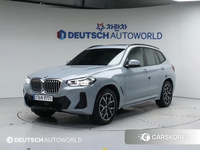 BMW X3 (G01) 2023 Небесно-голубой из Кореи
