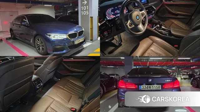 BMW 5 Series (G30) 2020 Синий из Кореи