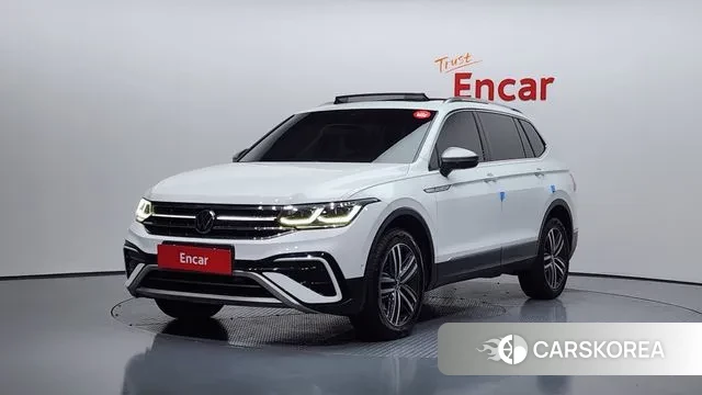 Volkswagen Tiguan Allspace 2022 Белый из Кореи