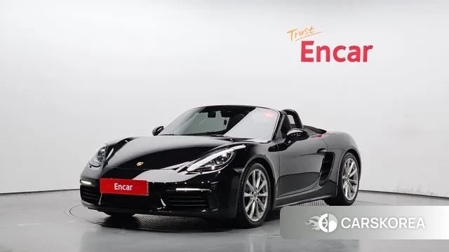 Porsche 718 Boxster 2019 Черный из Кореи