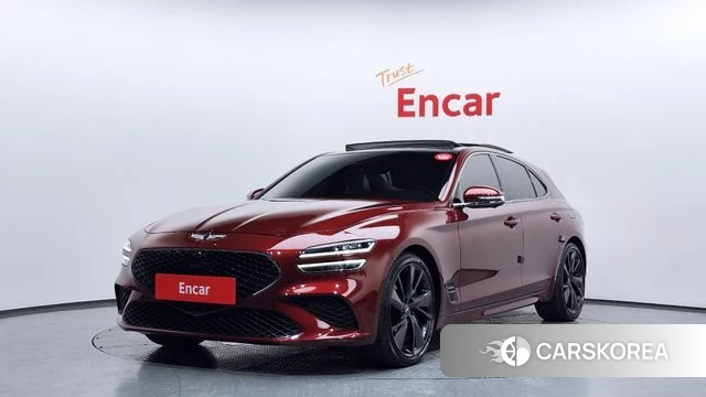 Genesis The New G70 Shooting Brake 2022 Красный из Кореи