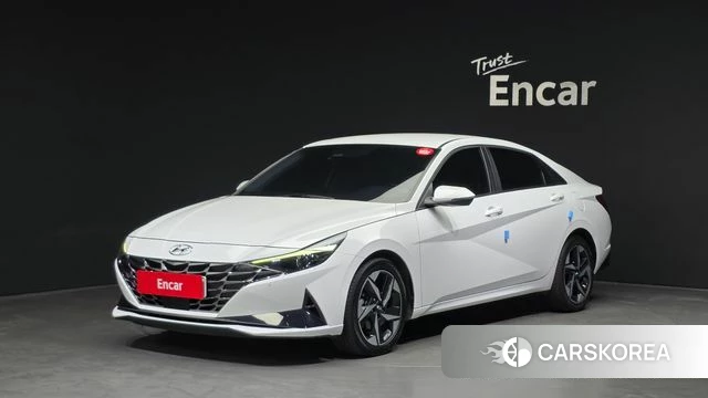 Hyundai Avante Hybrid (CN7) 2022 Белый из Кореи