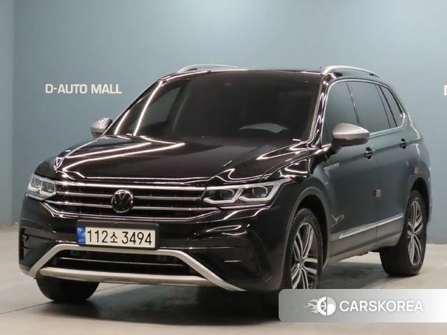 Volkswagen Tiguan Allspace 2022 Черный из Кореи