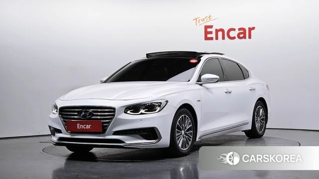Hyundai Grandeur IG Hybrid 2018 Белый из Кореи