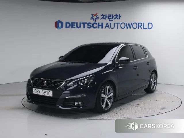 Peugeot 308 second generation 2018 Синий из Кореи