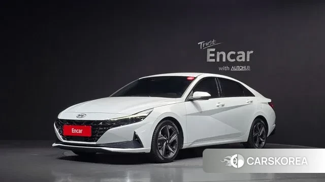 Hyundai Avante (CN7) 2022 Белый из Кореи