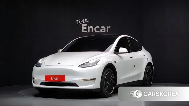 Tesla Model Y 2021 Белый из Кореи