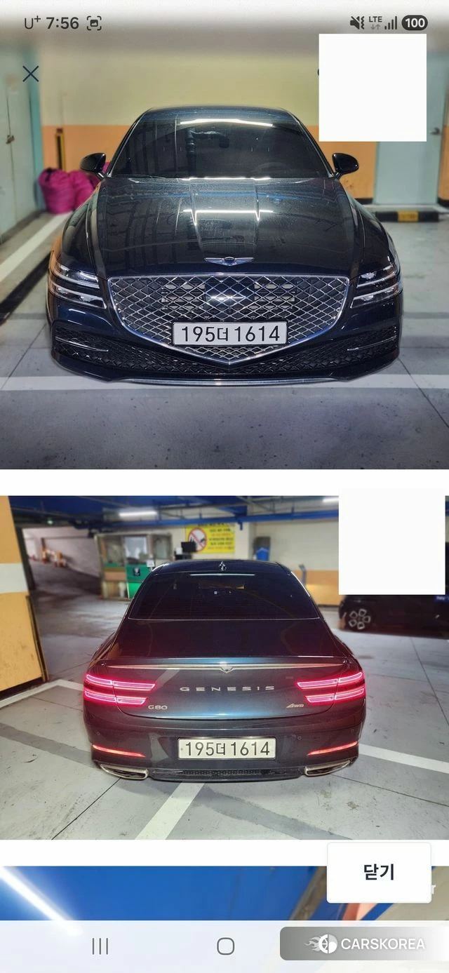 Genesis G80 (RG3) 2021 Темно-зеленый из Кореи
