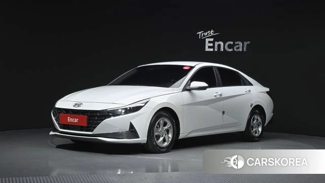 Hyundai Avante (CN7) 2021 Белый из Кореи