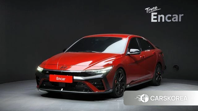 Hyundai The New Avante (CN7) 2024 Красный из Кореи