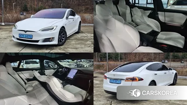 Tesla Model S 2019 Белый из Кореи