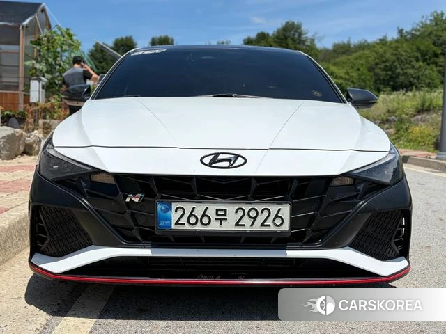 Hyundai Avante (CN7) 2021 Белый из Кореи