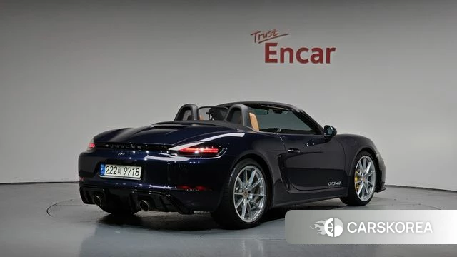 Porsche 718 Boxster 2021 Синий из Кореи