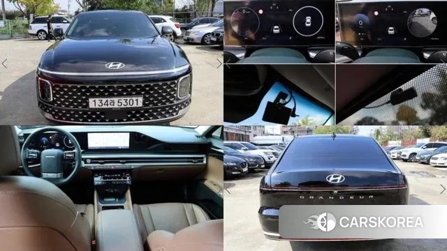 Hyundai Grandeur (GN7) 2023 Черный из Кореи