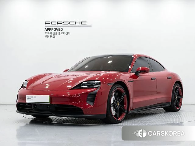 Porsche Taycan 2024 Красный из Кореи