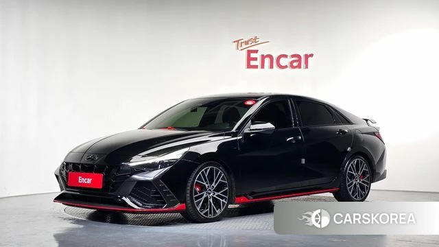 Hyundai Avante (CN7) 2022 Черный из Кореи