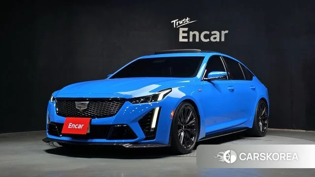 Cadillac CT5-V 2023 Синий из Кореи