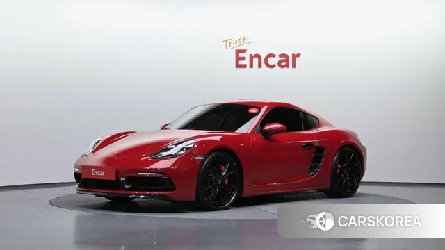 Porsche 718 Cayman 2019 Красный из Кореи