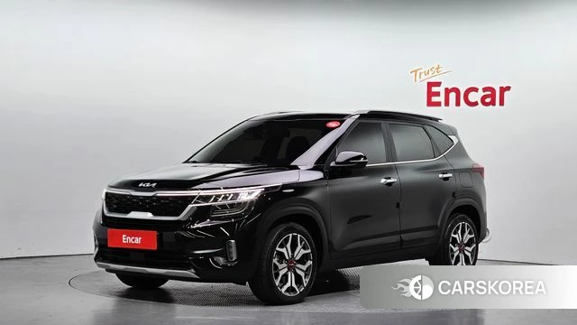 Kia Seltos 2022 Черный из Кореи