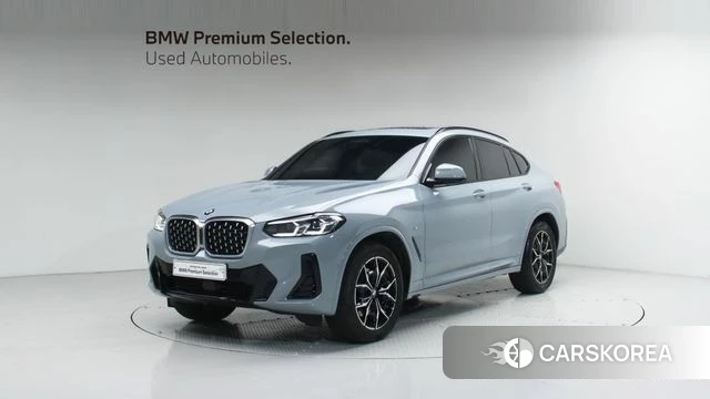 BMW X4 (G02) 2024 Небесно-голубой из Кореи