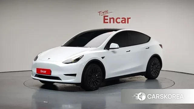 Tesla Model Y 2023 Белый из Кореи