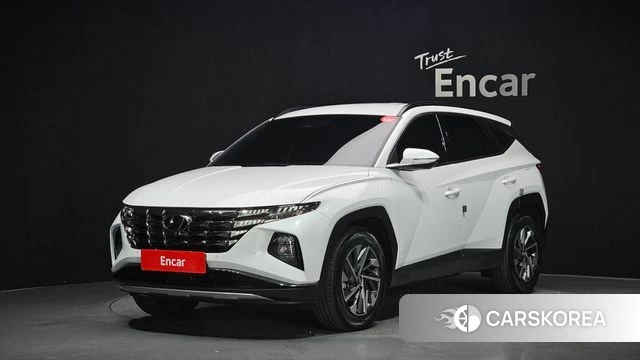 Hyundai Tucson Hybrid (NX4) 2021 Белый из Кореи