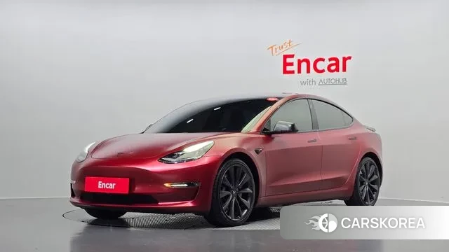 Tesla Model 3 2019 Красный из Кореи