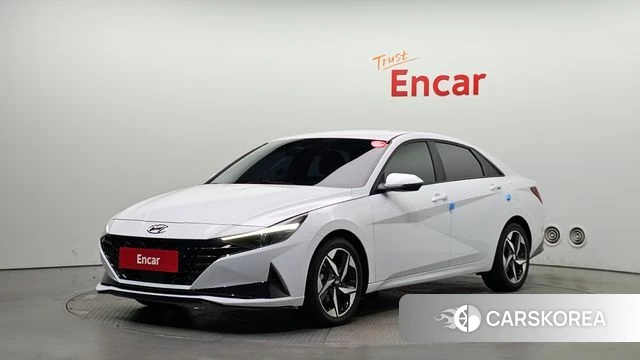 Hyundai Avante Hybrid (CN7) 2022 Белый из Кореи
