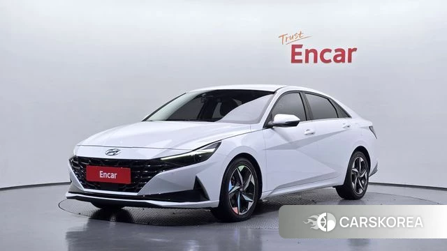 Hyundai Avante (CN7) 2021 Белый из Кореи