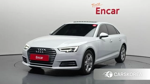 Audi A4 (B9) 2018 Белый из Кореи