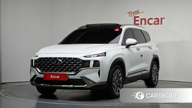 Hyundai The New Santa Fe 2023 Белый из Кореи