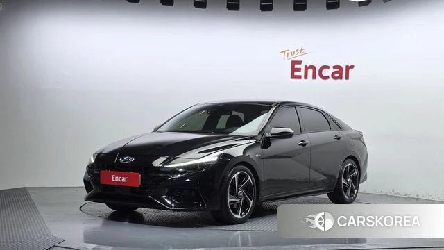 Hyundai Avante (CN7) 2020 Черный из Кореи