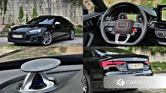 Audi A5 (F5) 2021 Черный из Кореи