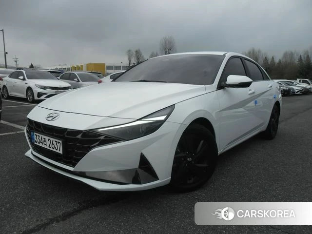 Hyundai Avante (CN7) 2021 Белый из Кореи