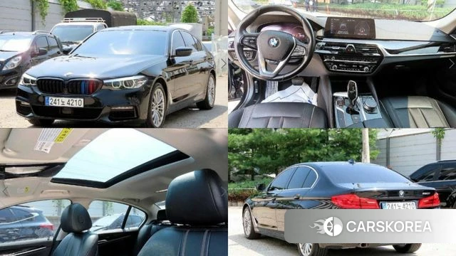 BMW 5 Series (G30) 2019 Черный из Кореи