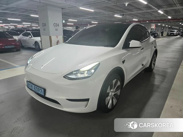 Tesla Model Y 2023 Белый из Кореи