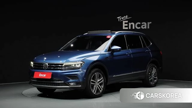 Volkswagen Tiguan Allspace 2020 Синий из Кореи