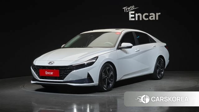 Hyundai Avante (CN7) 2020 Белый из Кореи