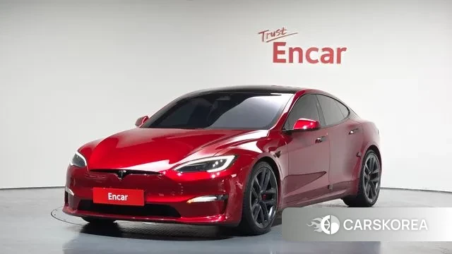 Tesla Model S 2023 Красный из Кореи