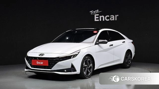 Hyundai Avante (CN7) 2020 Белый из Кореи