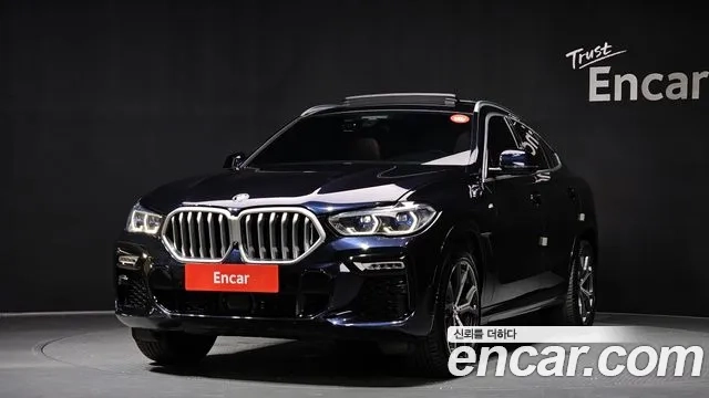 BMW X6 (G06) 2021 Черный из Кореи