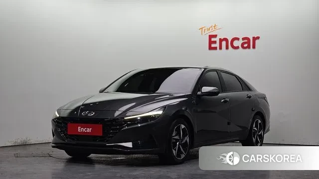 Hyundai Avante Hybrid (CN7) 2020 Темно-зеленый из Кореи