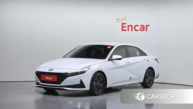 Hyundai Avante Hybrid (CN7) 2022 Белый из Кореи