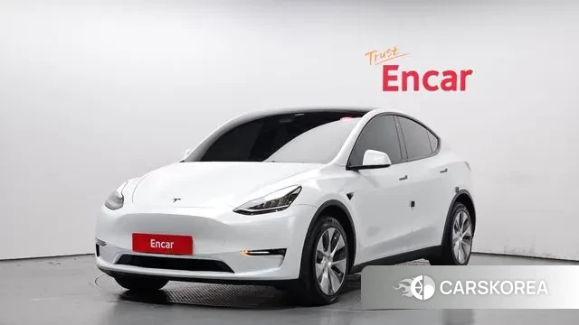 Tesla Model Y 2022 Белый из Кореи
