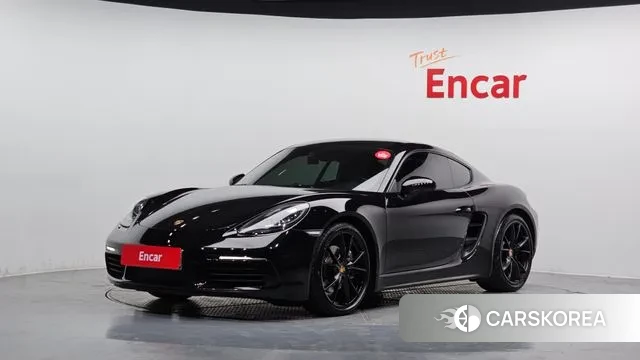 Porsche 718 Cayman 2018 Черный из Кореи