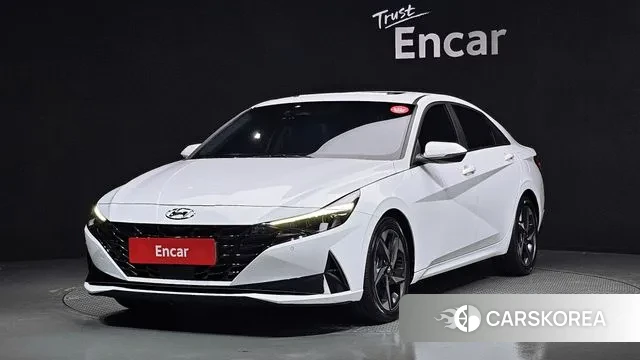 Hyundai Avante (CN7) 2022 Белый из Кореи