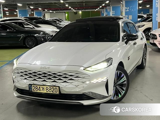 Kia K8 Hybrid 2021 Белый из Кореи