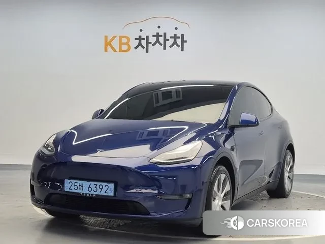 Tesla Model Y 2021 Синий из Кореи