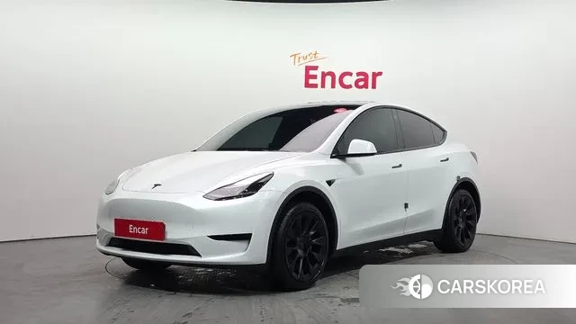 Tesla Model Y 2023 Белый из Кореи