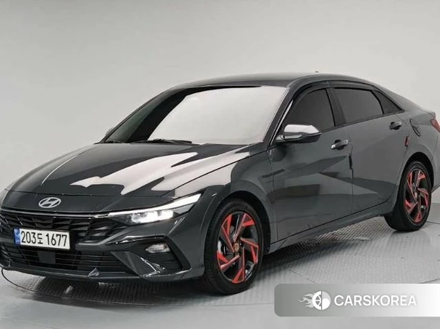 Hyundai The New Avante (CN7) 2023 Черный из Кореи